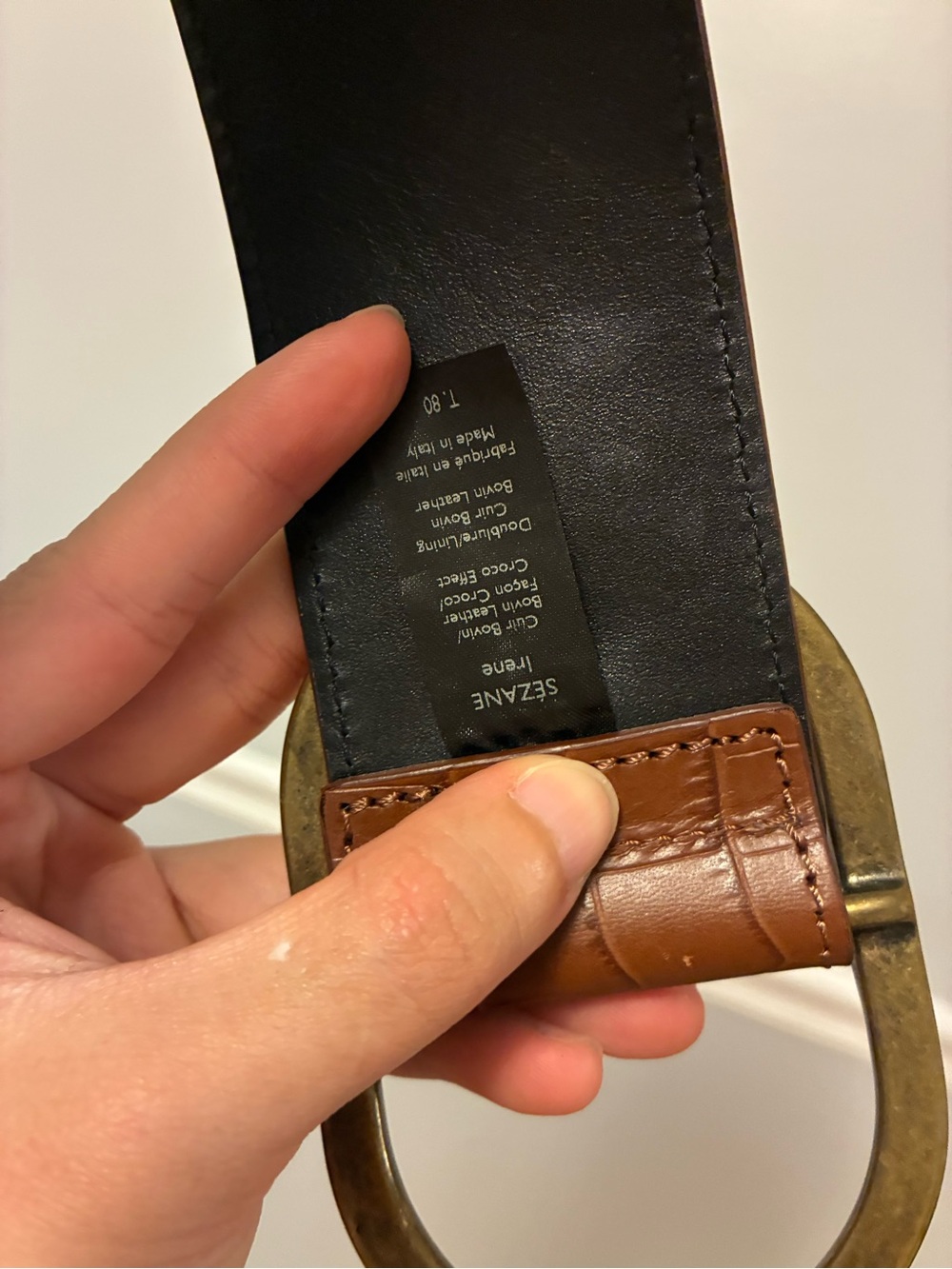 Sezane belt Irene T80. Looks NEW - Picture 3 of 5
